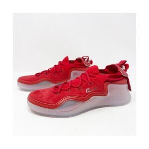 Christian Louboutin Arpoador Red Suede Mesh Sneakers Mens Size EU 43